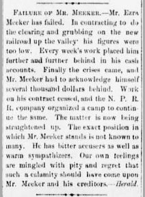 Meeker Failure in Snohomish