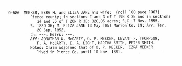 meeker land claim
