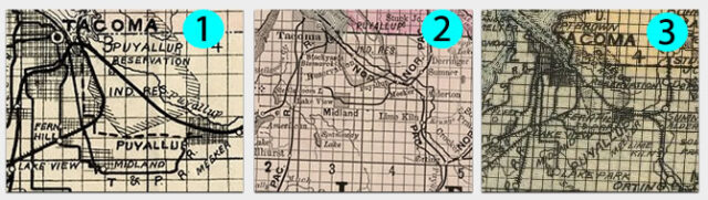 Sections of Map